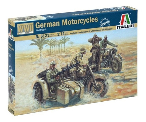 German Motorcylces By Italeri # 6121  Escala 1/72