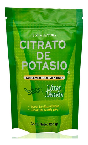 Citrato De Potasio En Polvo Sabor Lima Limon 150 Grs Joy Nat