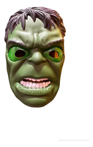 Mascara De Hulk Con Luces Alrededor De Los Ojos Avengers Color Verde