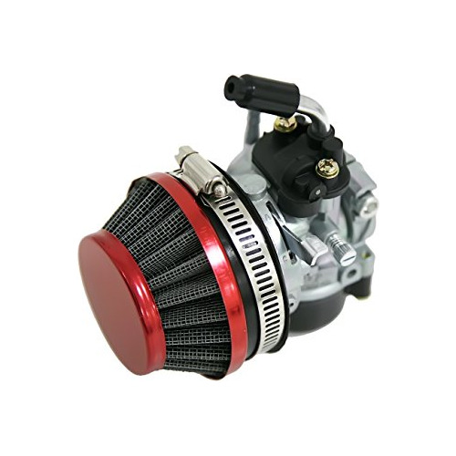Jrl High Performance 60mm Red Air Filter Carburetor Para 49c