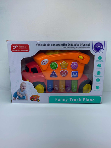 Juguete Musical Para Bebés Piano Luces Y Sonido Didáctico