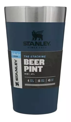 Copo Térmico De Cerveja 473ml Aço Inox Copo Térmico Stanley Azul Abyss