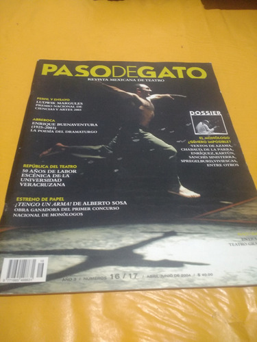 Revista Teatral Paso De Gato Mexicana Nro 16/17 Año 2004