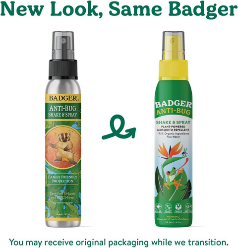 Repelente De Insectos Badger Orgánico Sin Deet Con Citronela