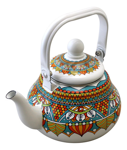 Old World Design - Hervidor De Té De Porcelana Esmaltado En