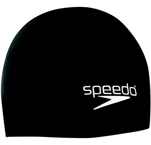 Gorra De Natacion Speedo Elastomeric Solid Cap Unitalla Orig Color Negro