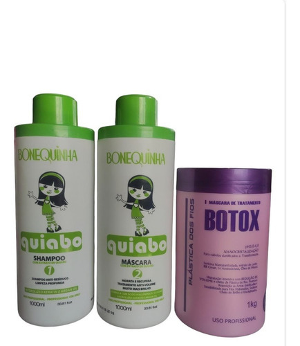 Bonequinha Escandalosa Quiabo Kit + B-tox Plástica Dos Fios