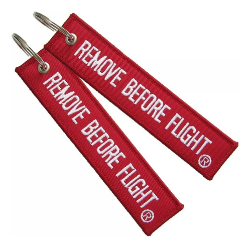 2 Llaveros  Moto Remove Before Flight ® 