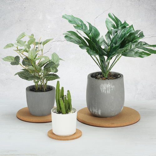 Patikil Posavasos De Corcho Para Plantas De 4 Pulgadas, 6 Pi