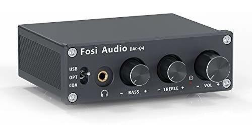 Fosi Audio Q4 - Mini Amplificador De Auriculares Estéreo Par
