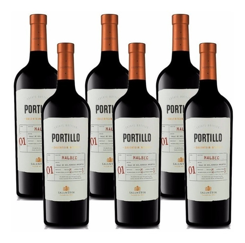 Vino Portillo Malbec 750 Ml Caja 6 Unidades - Perez Tienda -