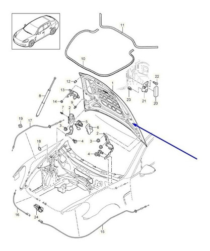 Capo D Porsche Panamera 2010 2011 2012 2013 2014 2015 2016