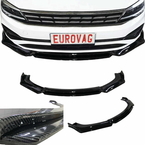 Lip Delantero Spoiler Para Jetta Mk6 11 A 18 Fibra De Carb