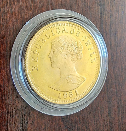 Moneda 50 Pesos 5 Cóndores De Oro 1961