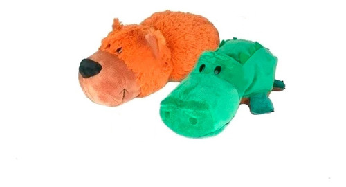 Peluche Flipazoo 2 En 1-oso Gorgo Y Axel Caiman