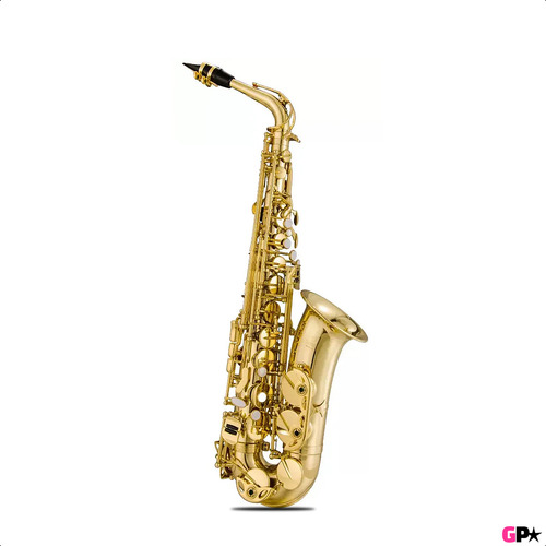 Saxo Alto Premium + Estuche Rigido + Boquilla + Color Dorado