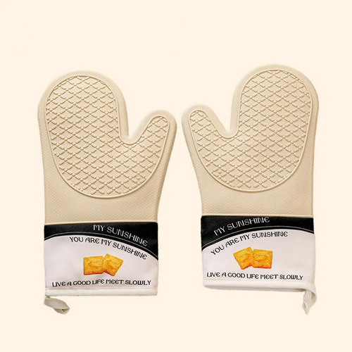 1 Par De Guantes Sencillos Con Estampado De Flores Resistent