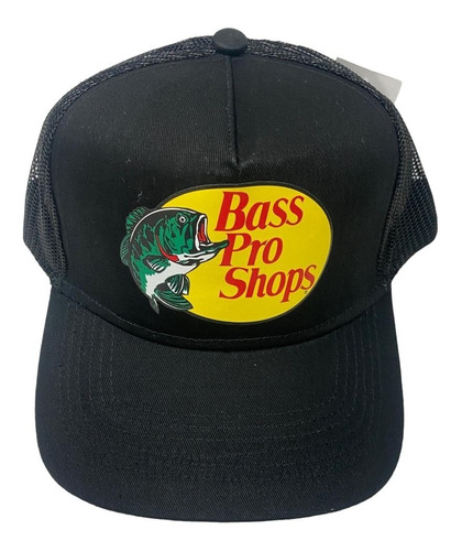  Bass Pro Shops Gorra Malla Caza Pesca Talla Unica 100% Orig