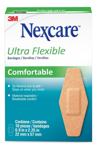 Banditas/venditas 3m Nexcare Ultra Flexible X10