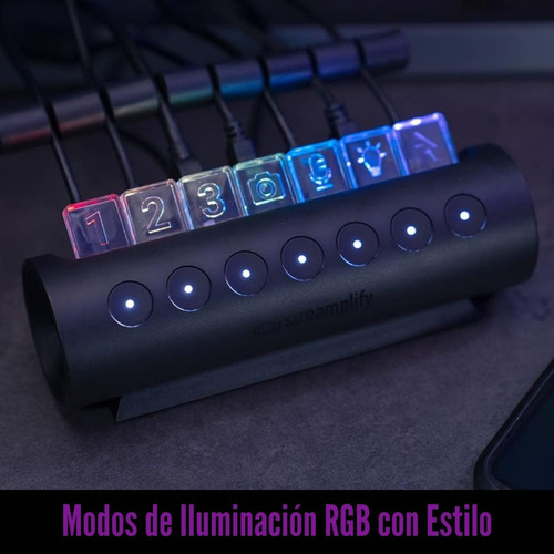 Hub Usb 3.0 Streamplify Hub Ctrl 7 Rgb Con 7 Puertos