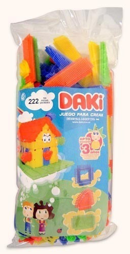 Daki Bloques Encastrables Apto Menores 3 Años X 164 Piezas