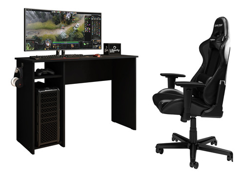 Mesa Gamer Pc Gaming Desk Xpro Flex Com Suporte Fone