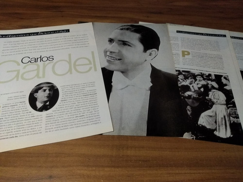 (q302) Carlos Gardel * Clippings Revista 4 Pgs * 1999