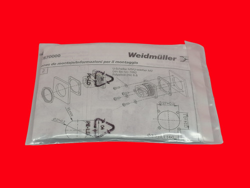 Weidmuller 1962850000 Ie-bi-rj45-fj-a Enchufe Rj45 Pin 8p8c