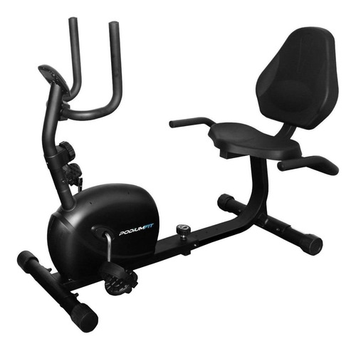 Bicicleta ergométrica PodiumFit H100 horizontal cor preto