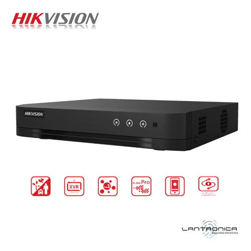 Imagen 1 de 10 de Dvr 4 Canales Hikvision Turbo Hd 1080p Ds-7204hghi-k1 Cám Ip