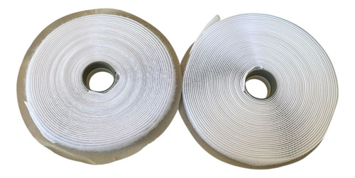 Contactel Adhesiva De Gancho Y Bucle 10 M X 20 Mm Blanco