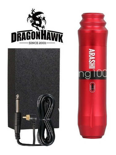 Máquina Rotativa De Tatuaje Pen Arashi Tattoo Dragonhawk Roj