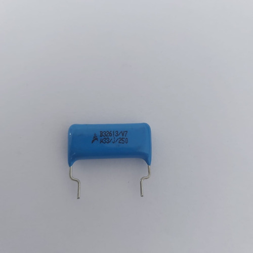 Capacitor Poliéster 330k X 250v Azul  -  Kit Com 50 Pçs