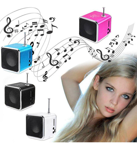 Mini Reproductor Mp3 Con Altavoz Bluetooth Portátil Td-v26,
