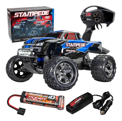 Carro De Control Remoto Traxxas Stampede 2wd Luces Led 1/10