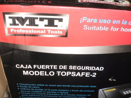 Caja Fuerte Deseguridad, Mt, Mod: Topsafe 2,digital-.mecanic