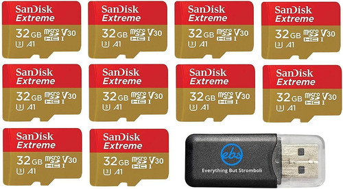 Imagen 1 de 5 de Tarjeta De Memoria Micro 4k Sandisk Extreme (paquete De Diez