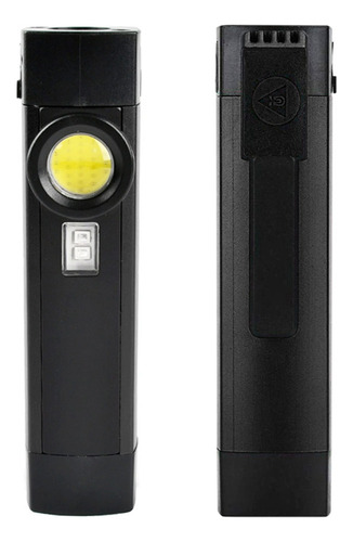 Imagen 5 de 7 de Linterna Recargable Usb Triple Función Farol Luz Uv Etheos
