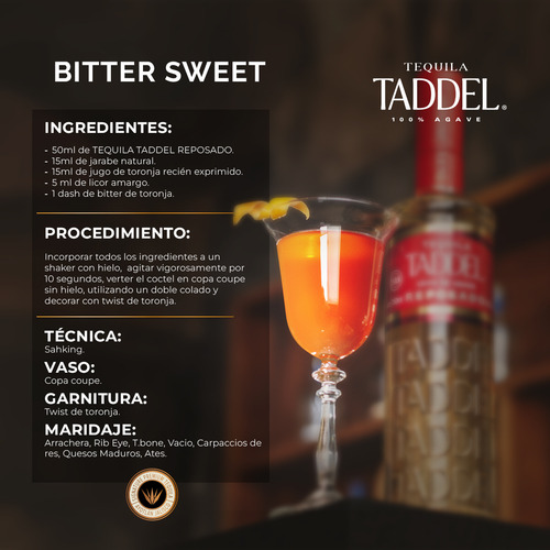 Tequila Taddel Reposado 750 Ml