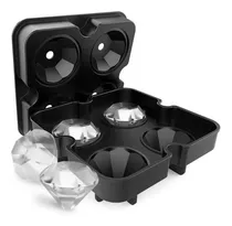 Comprar Cubetera Hielera Diamante X4 Cubitos Hielo Silicona Molde 3d