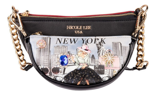 Bolsa Cruzada Fatima Nicole Lee Estampada Ss23 Color Success In New York