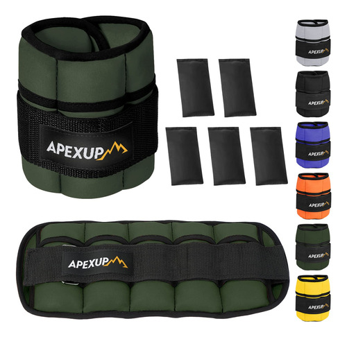 Apexup Pesas De Tobillo Ajustables Para Mujeres Y Hombres, C