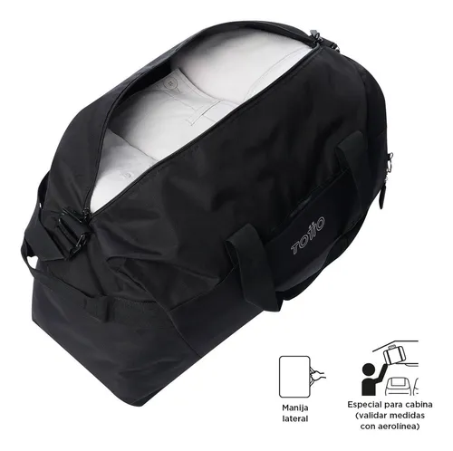 Maleta Deportiva Morral Totto Tula Para Gym/viaje Grande Color Negro