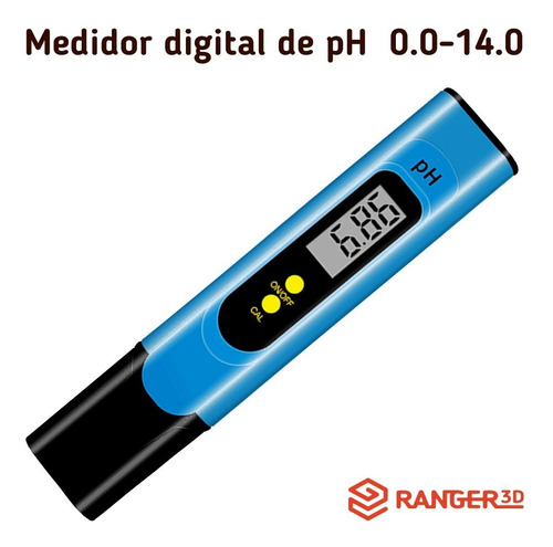 Medidor Ph Digital Auto-calibração Aquário Água - Azul