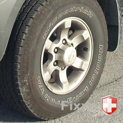 Imagem 4 de 4 de 4 Calotas Centro Tampa De Roda Nissan Frontier X-terra Prata