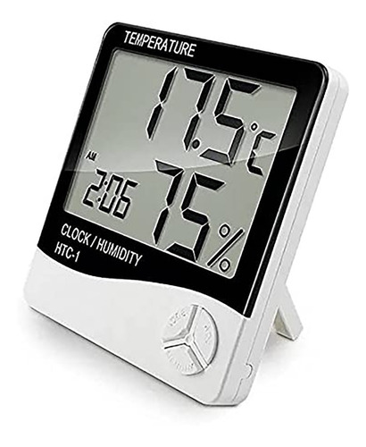 Reloj Termometro Temperatura Higrometro Humedad Alarma Htc