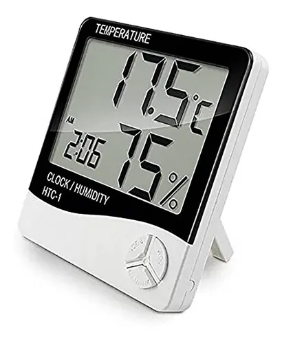 comprar Reloj Termometro Temperatura Higrometro Humedad Alarma Htc