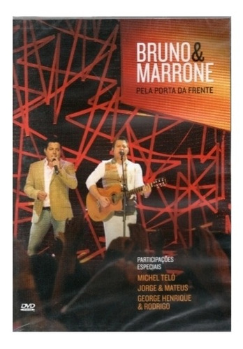 Dvd Bruno E Marrone - Pela Porta Da Frente 