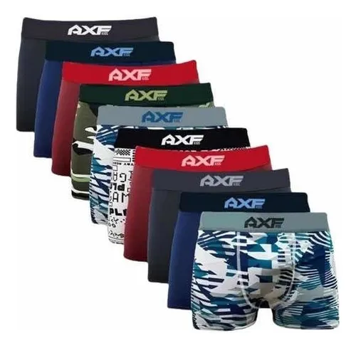Kit Com 10 Cuecas Boxer Adulto - R$ 49,89