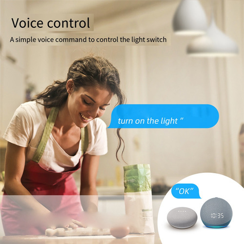 Disyuntor Tuya Smart Wifi Con Control De Luz De 4 Vías Cont-
